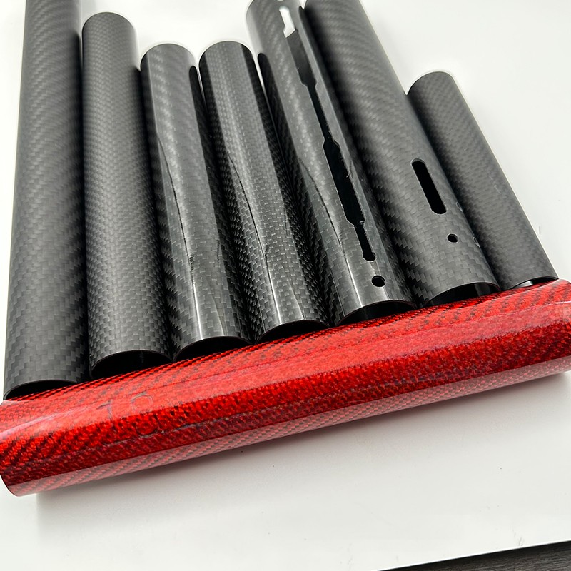 3k Carbon Fiber Tube Wall thickness 1mm, 22 26 28 30 32 34 36 38 40mm,500mm 2pcs