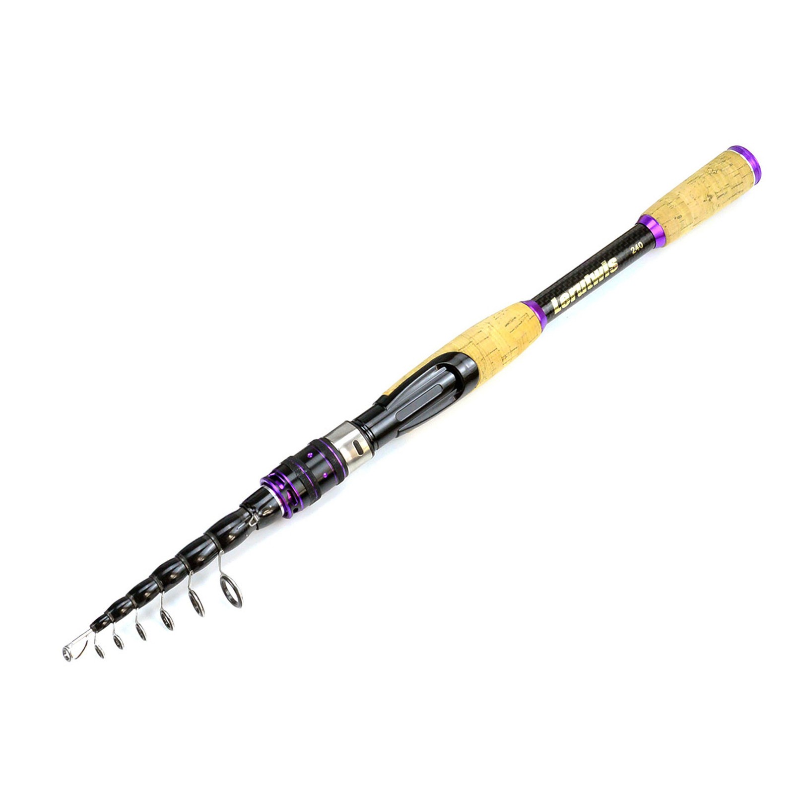1.65M-2.7M Lure Pole Portable Telescopic Fishing Rods Carbon Rod M Power