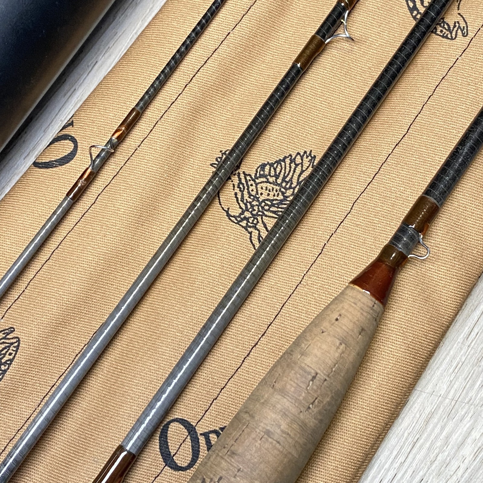 Orvis Tight Loop Fly rod 8ft #4 Line 4pc w/Tube Case Sock