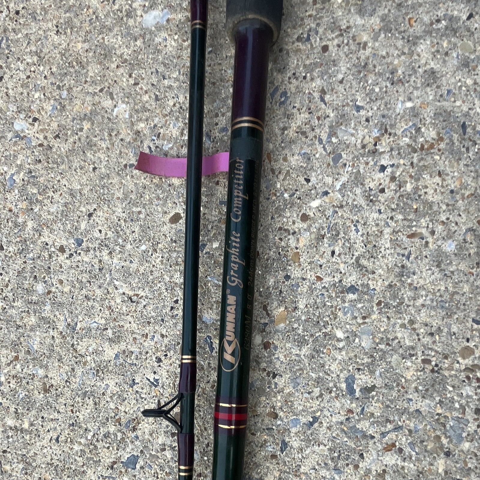 LUNKERHUNT Graphite Competition 6ft Medium Fast 2pc Casting Rod GC601M 8-15lb