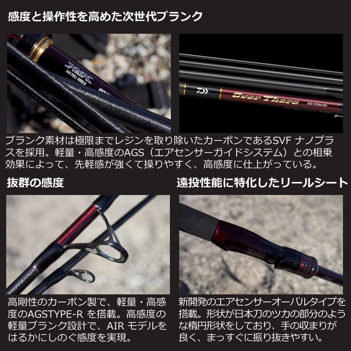 Daiwa 21 OVERTHERE AGS 97M 9ft Spinning Rod 7in NEW
