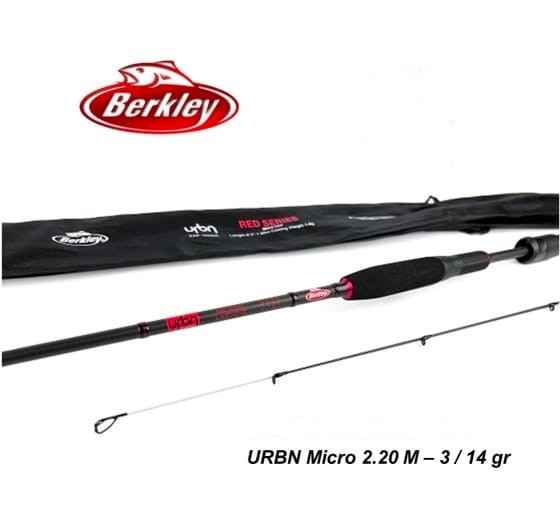 Great Value Berkley Urbn Micro Lure Rod Reel & Combo 2.2m 3-14g with Braid line