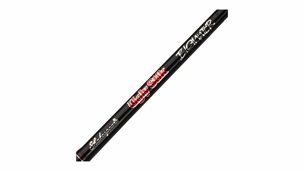 Ugly Stik Bigwater Spinning Rod~6 ft 6~1 Piece~Medium~12-30 lb~1/2-3 oz lure