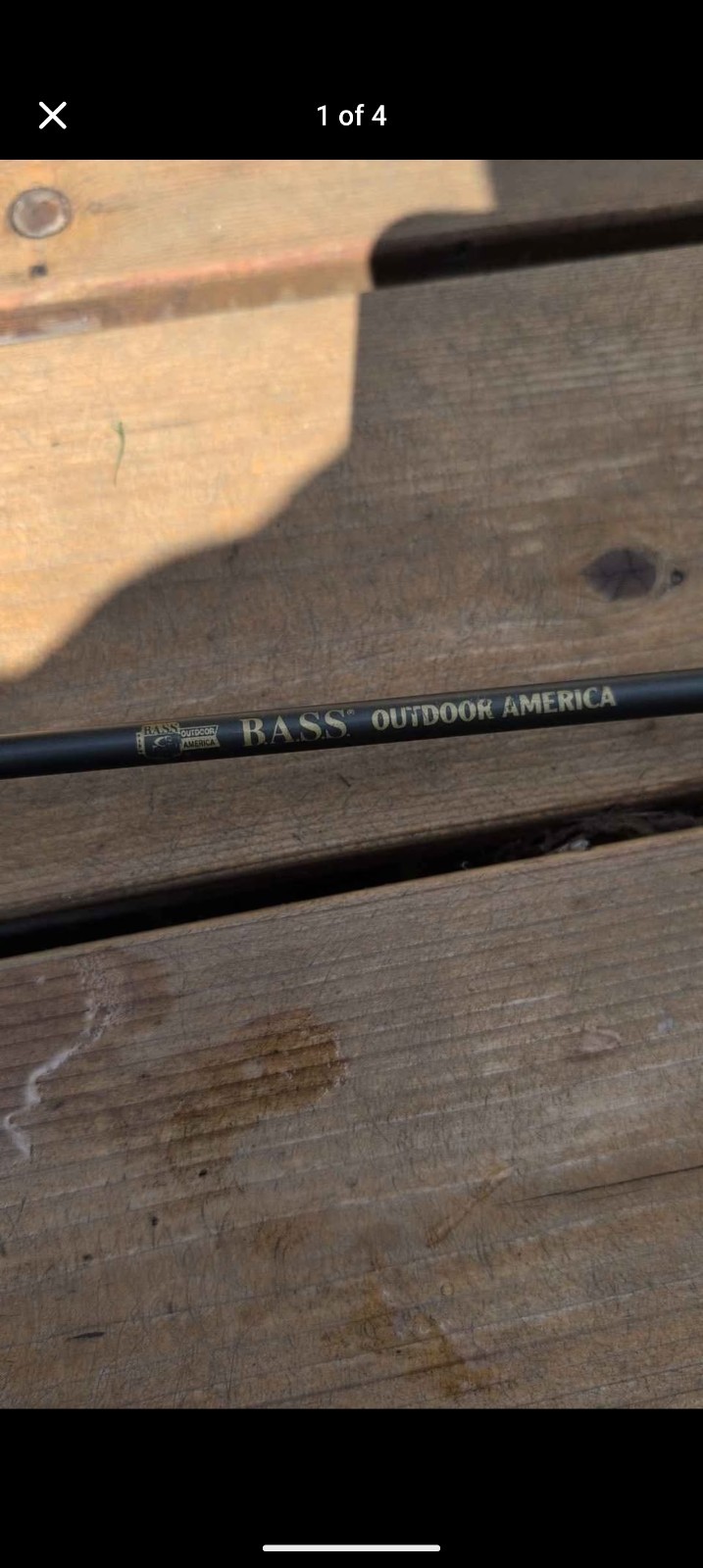 Rare B.A.S.S. Bass Anglers Sportsman Society Outdoor America IM-7 Graphite Rod