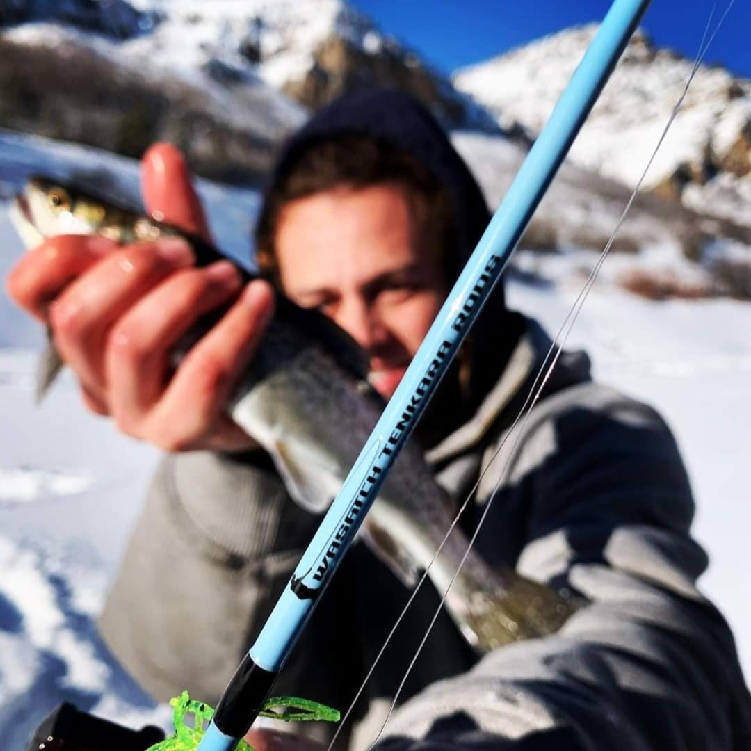 Wasatch Winterhawk 28″ Medium Action Japanese Toray Carbon Ice Rod