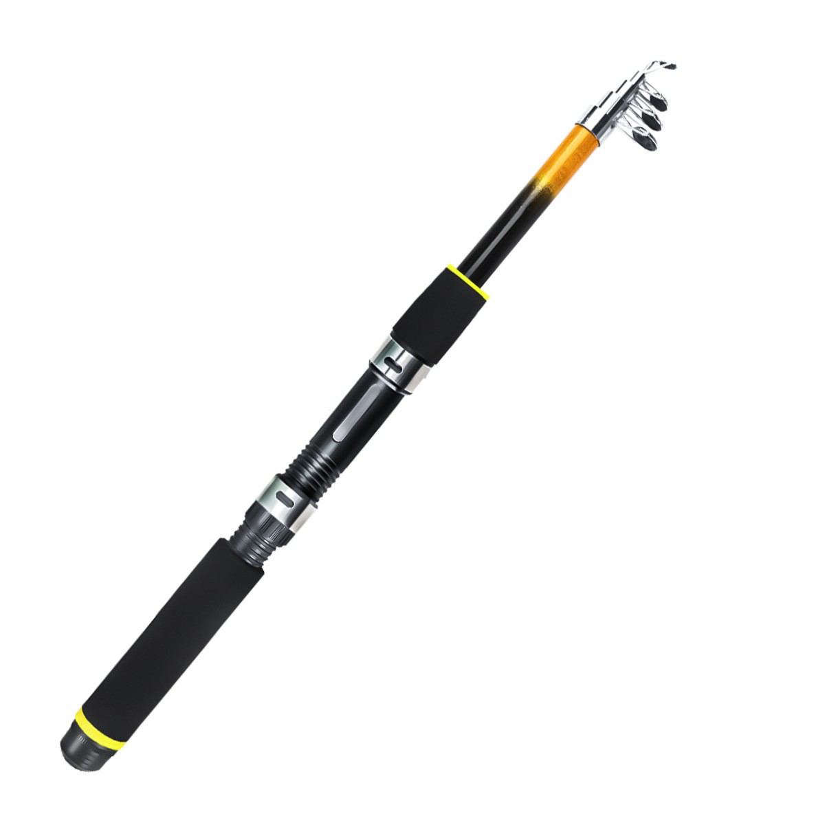 Portable Fiberglass Fishing Rod Telescopic Design 1.8-3.0m Saltwater Rod