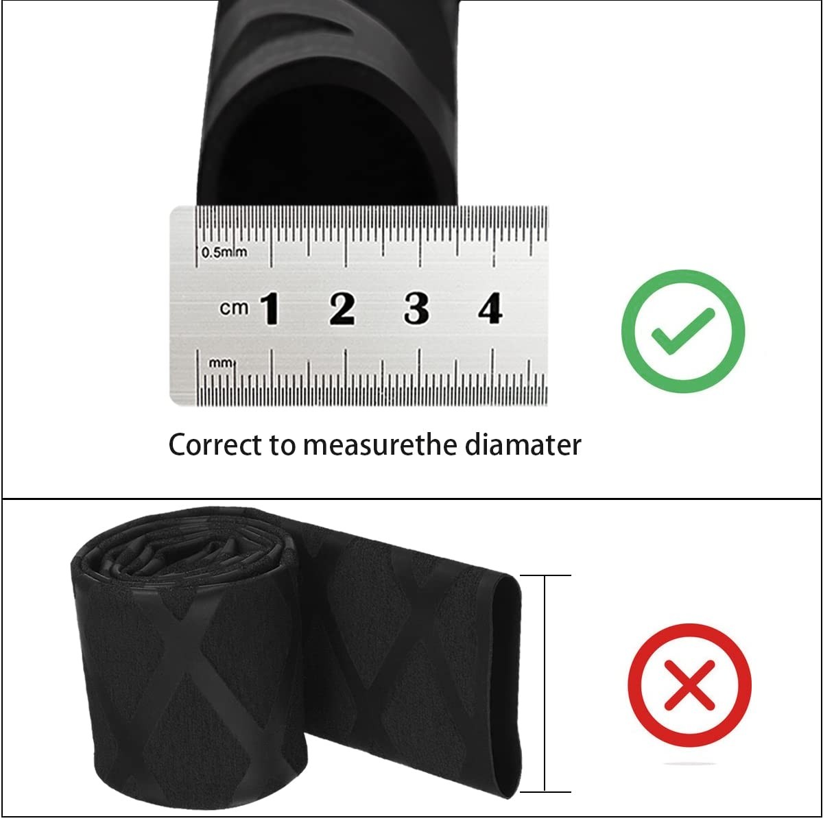 39-Inch X-Tube Heat Shrink Sleeve Wrap Tubing for Fishing Rod Grips Repair