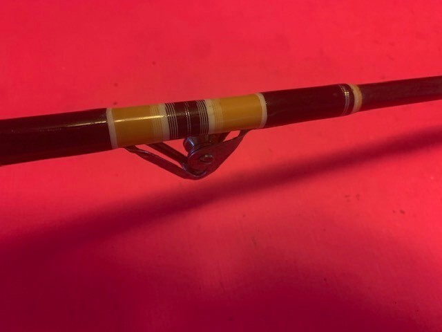 CUSTOM BUILT 5 FOOT 7 1/2 INCH 50 TO 130 POUND CLASS BOAT TROLLING FISHING ROD