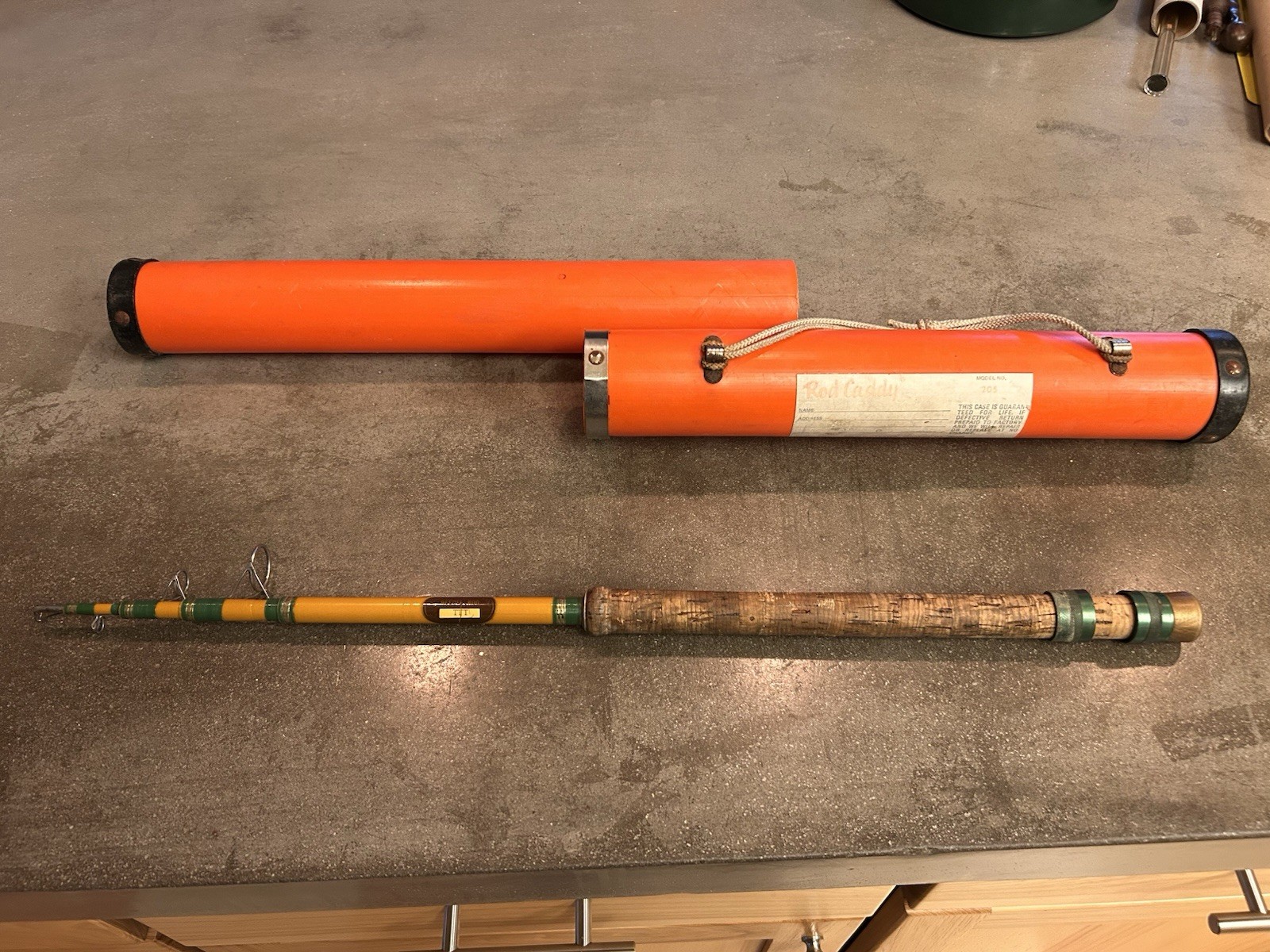 BEAUTIFUL BOB RUDD MFG. CO. REEDER TTT Telescoping 7’-3” With Rod Caddy 205