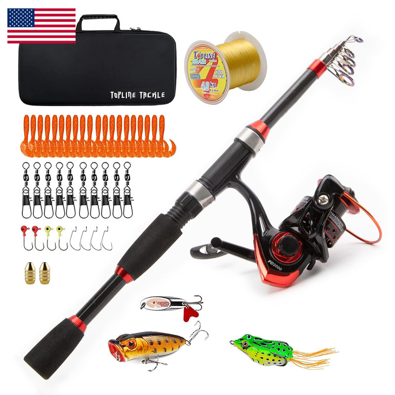 Collapsible Fishing Rod And Reel Combo Balanzze Telescopic Fishing Rod Spinning