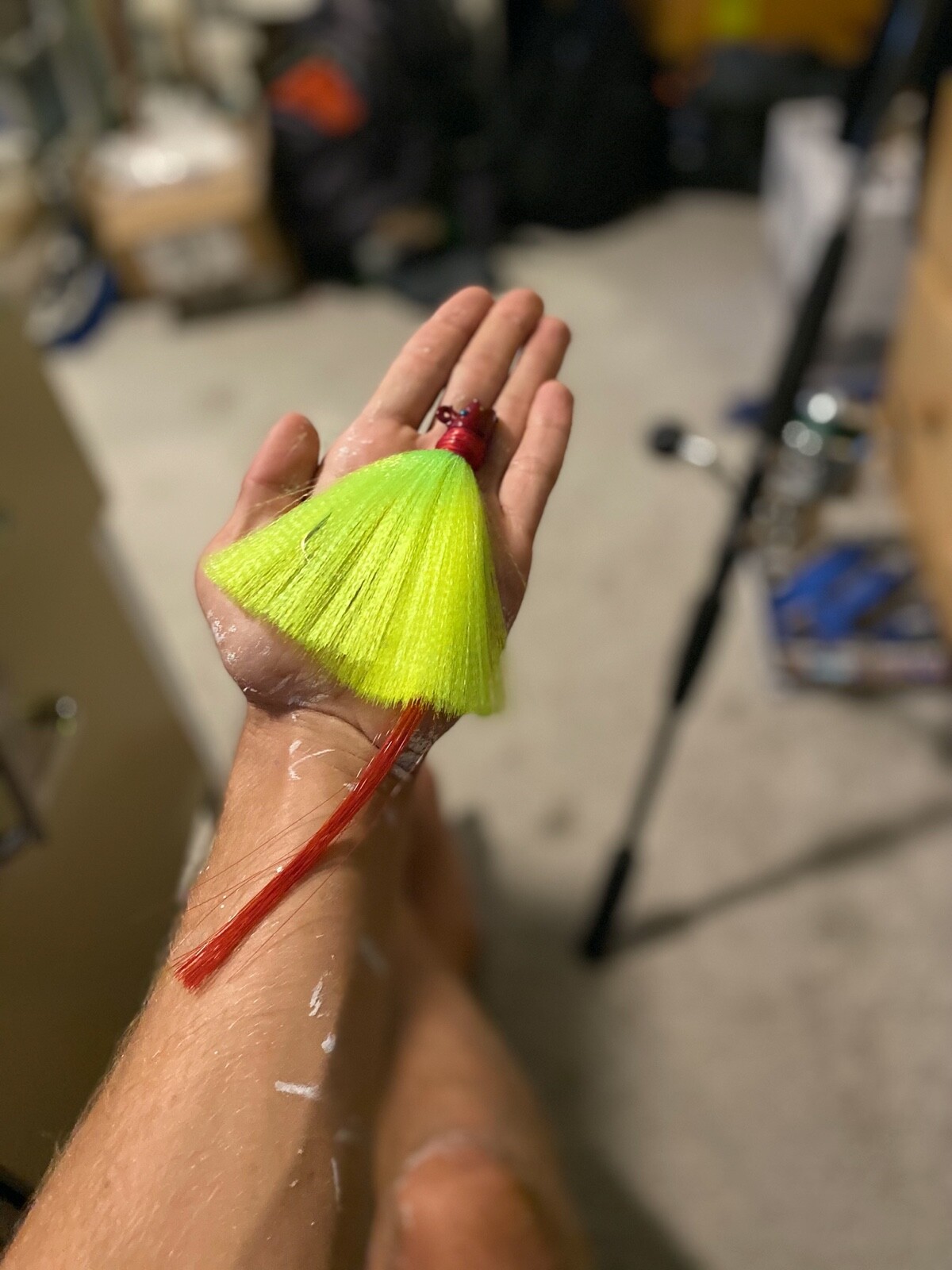 Hand Tied Flair Hawk Jigs: 1/4 – 3 oz (8/0 hooks)