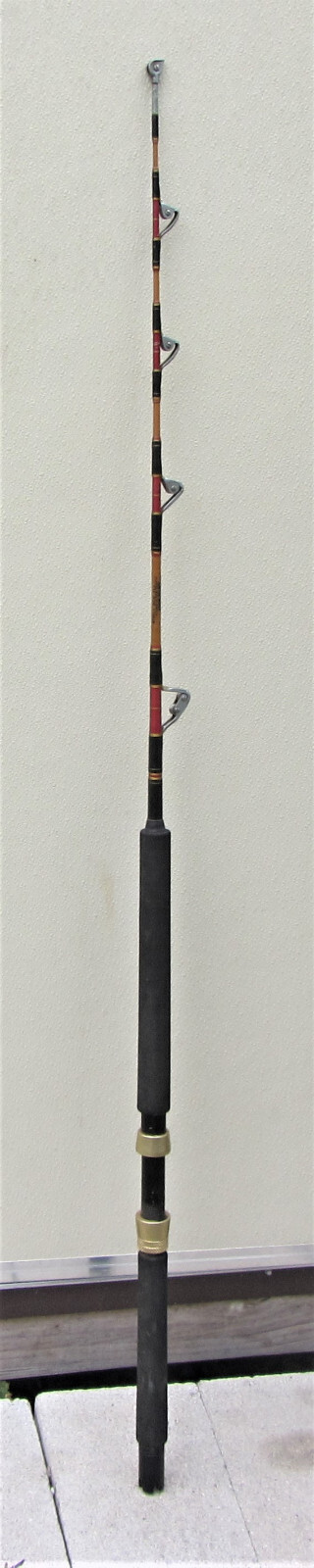 Vtg Sabre Stroker CTS Mini Series Stand Up Roller Guides Fishing Rod 5′ 30-80 lb