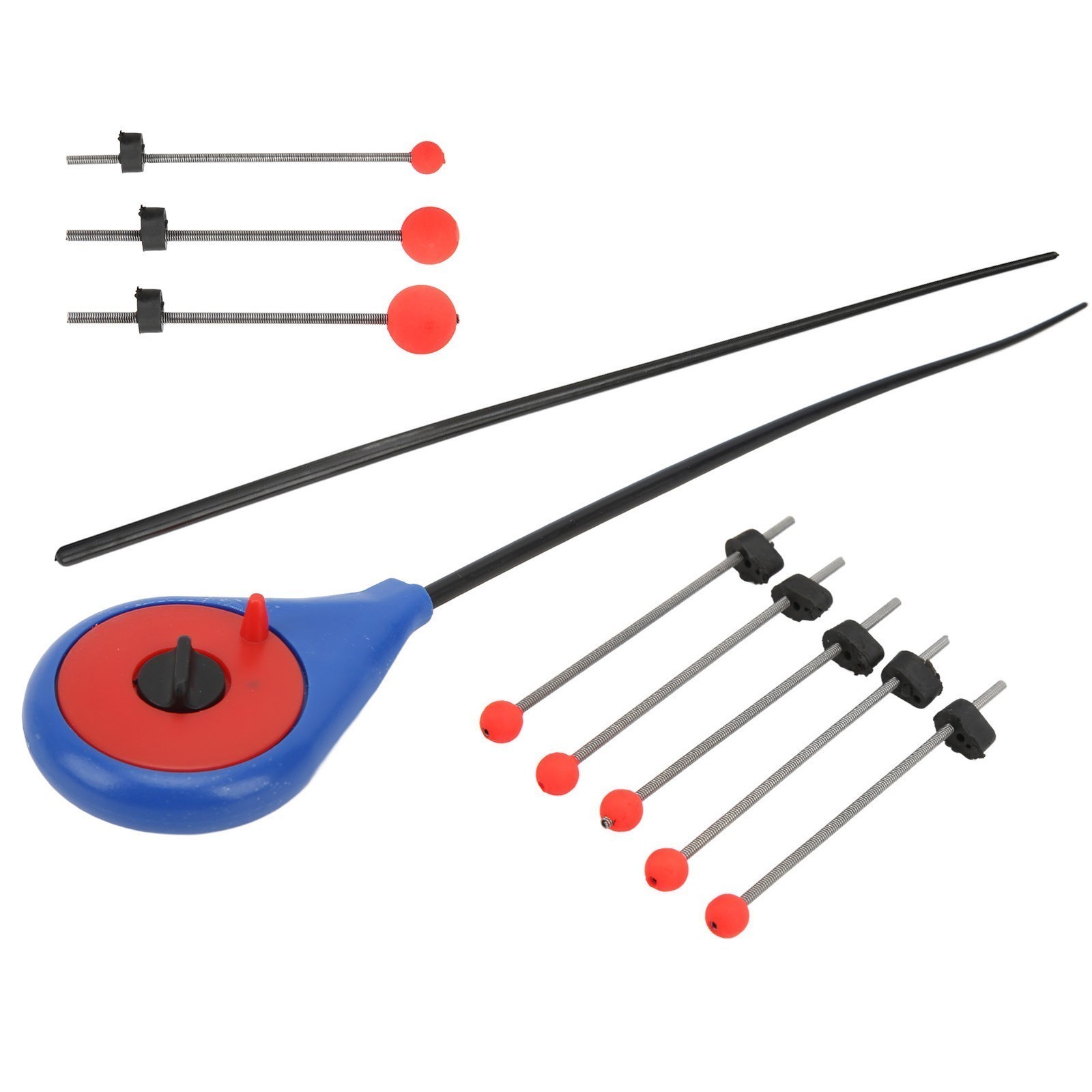 5pcs Ice Fishing Pole End Extension Section Rods Pole End Tip with Rod