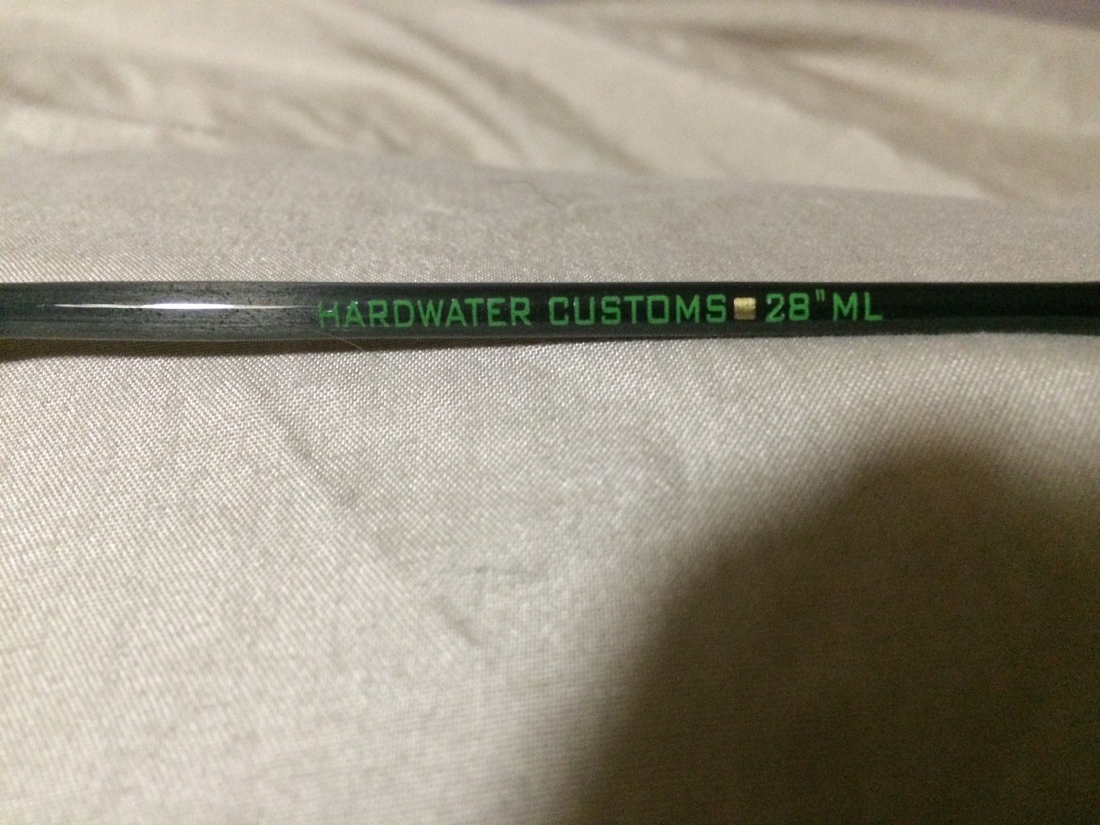 Hardwater Customs Perch Sweetheart Black/ Green 28″ ML