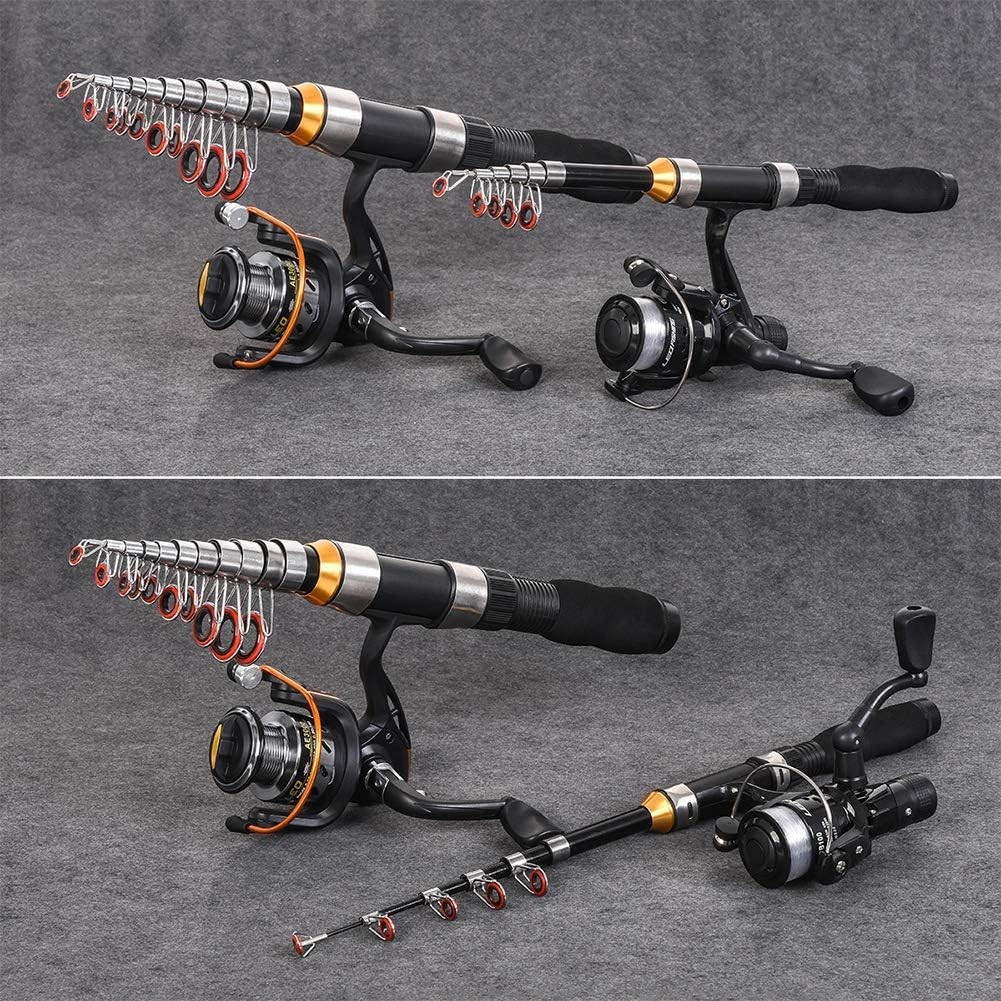 Mini Telescopic Fishing Rod 1.0-2.3m – Lightweight Glass Design for Easy Travel