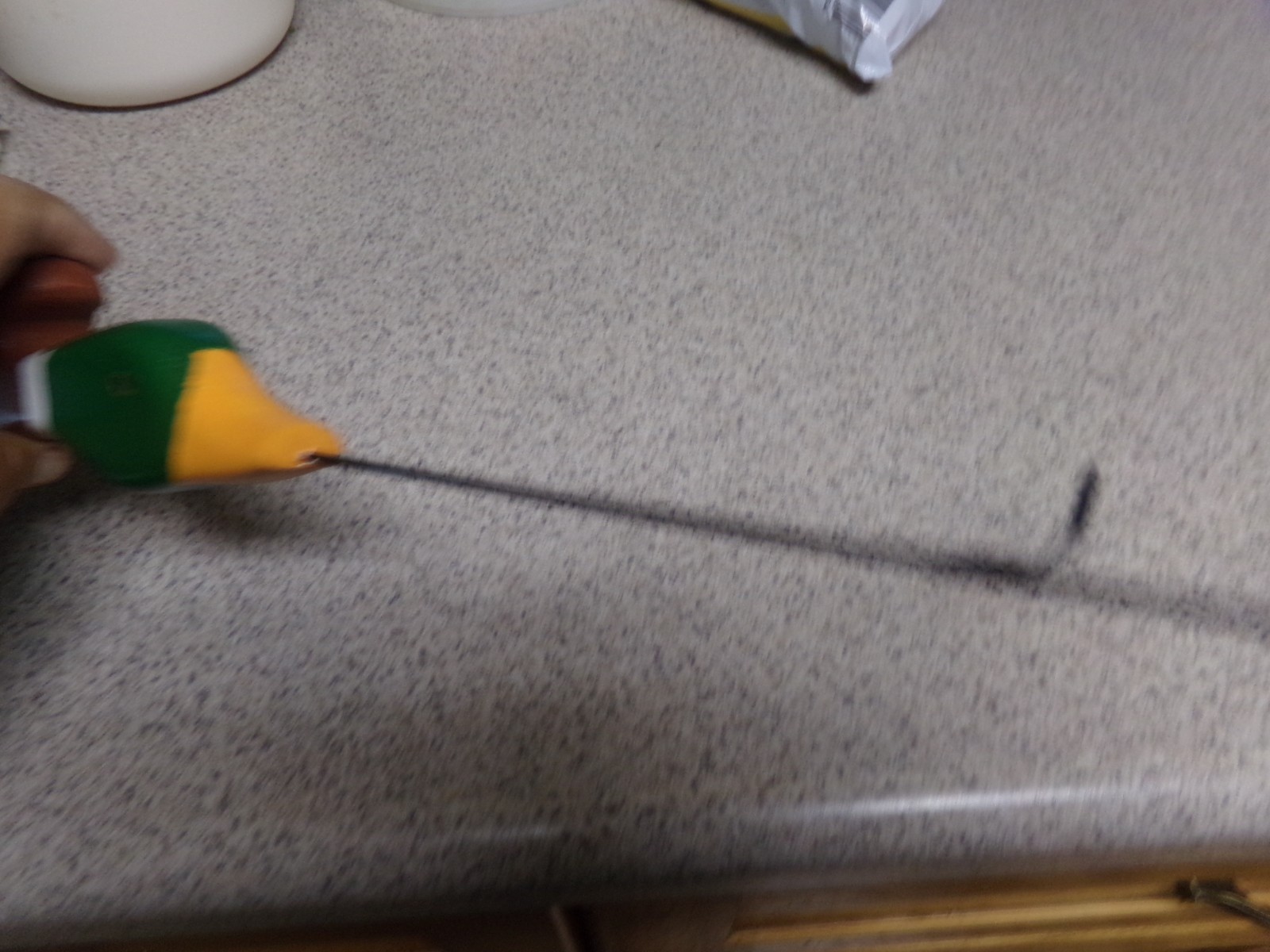 Green Hornet ice fishing rod