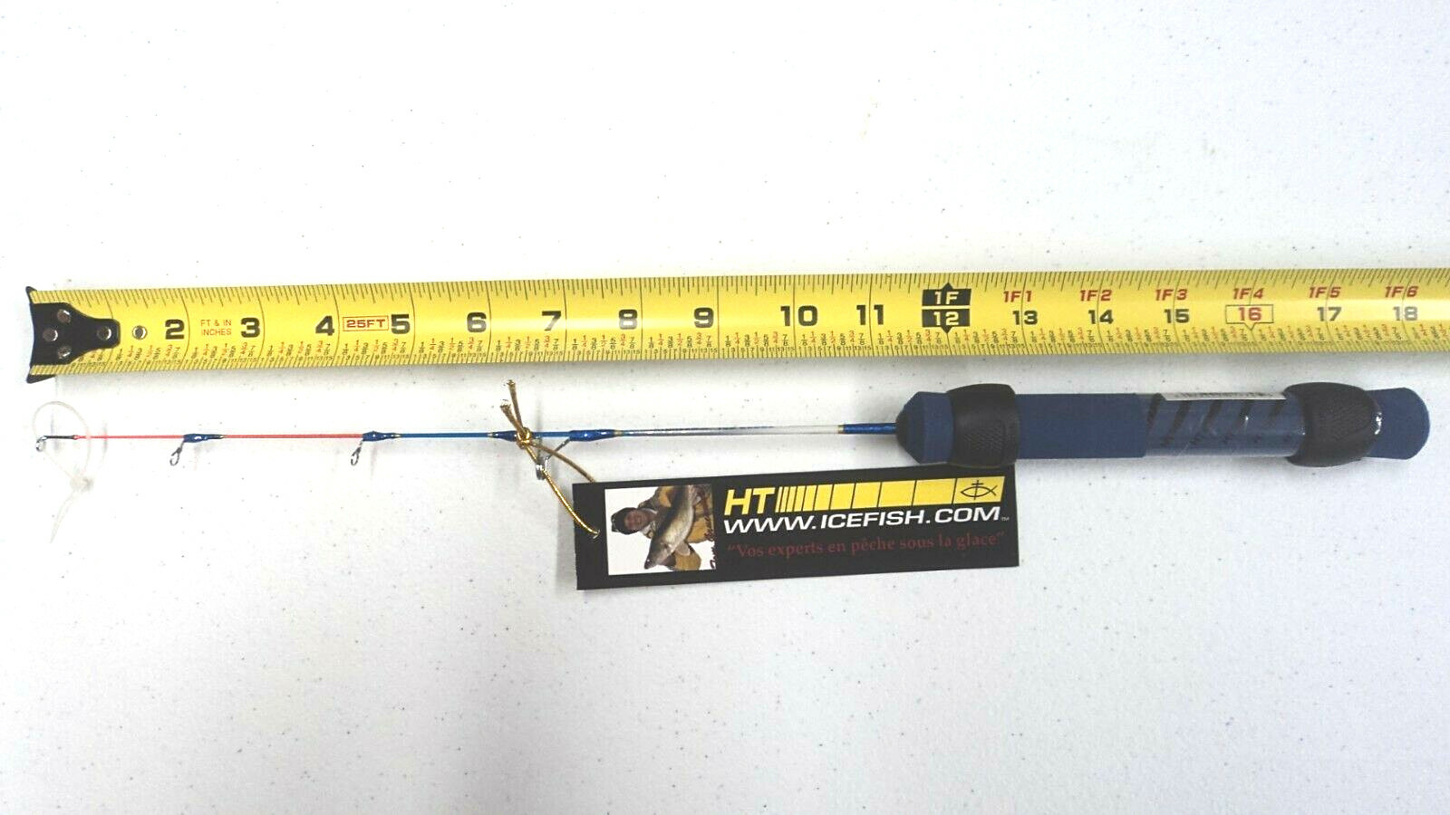 HT Ice Blue Rod 18″ Long – TWO Super Light Rods for Panfish – Fun to Use #IB-18
