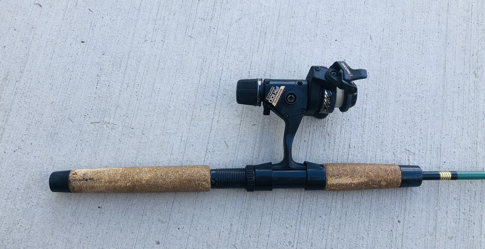 Vintage Pro Master No. 50 2 Piece 5’6” Fishing Rod With Shimano FX100 Reel