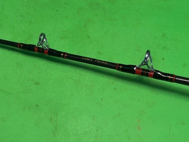 KUNNAN HOT RAIL 5 FOOT 6 INCH 30 TO 80 POUND RATED TROLLING BOAT FISHING ROD