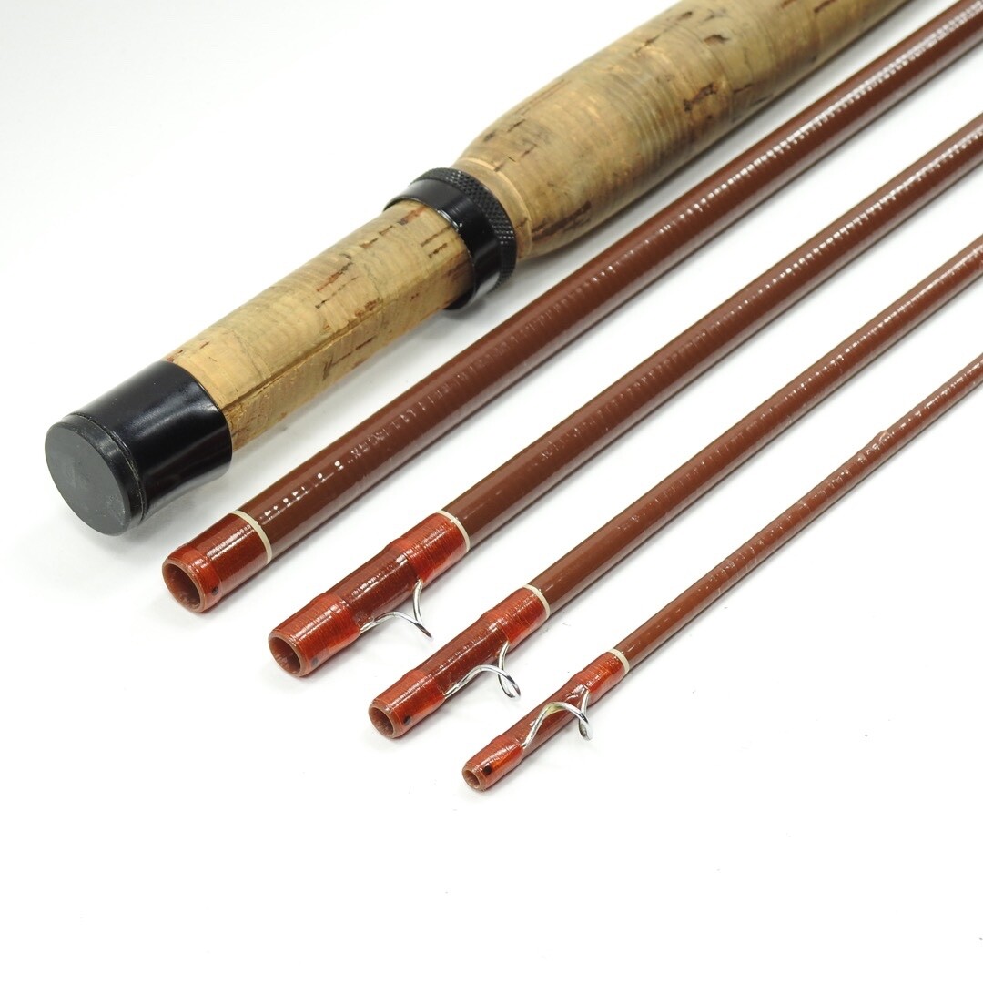 Scott Powr-Ply Fiberglass Fly Rod. 7’ 6” 5wt. F-75. 5-Piece. W/ Tube and Sock.
