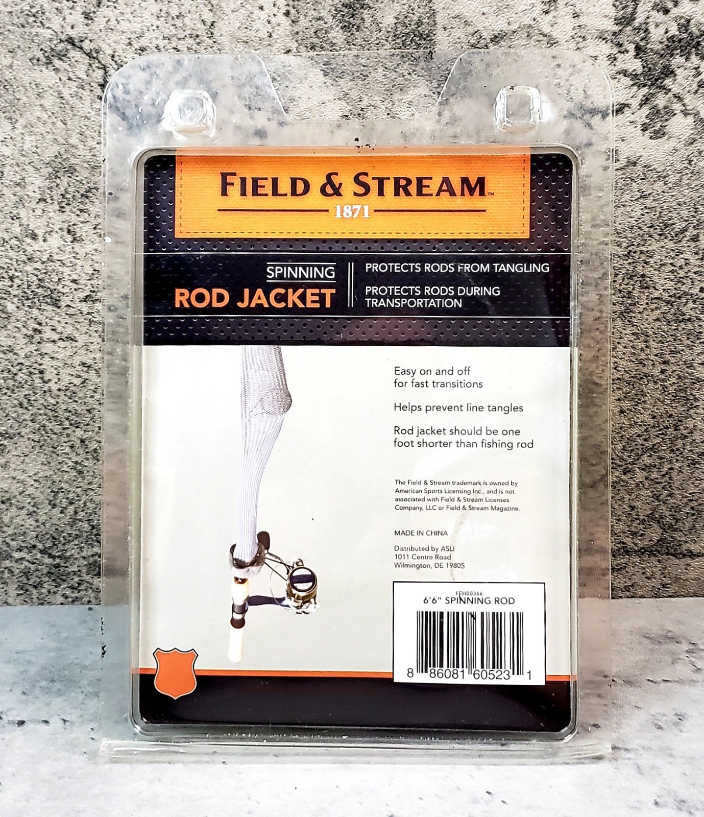 Field Stream Rod Sock Fits Rods Up To 6′ 6″ Spinning Rod Sleeve Protector NOS