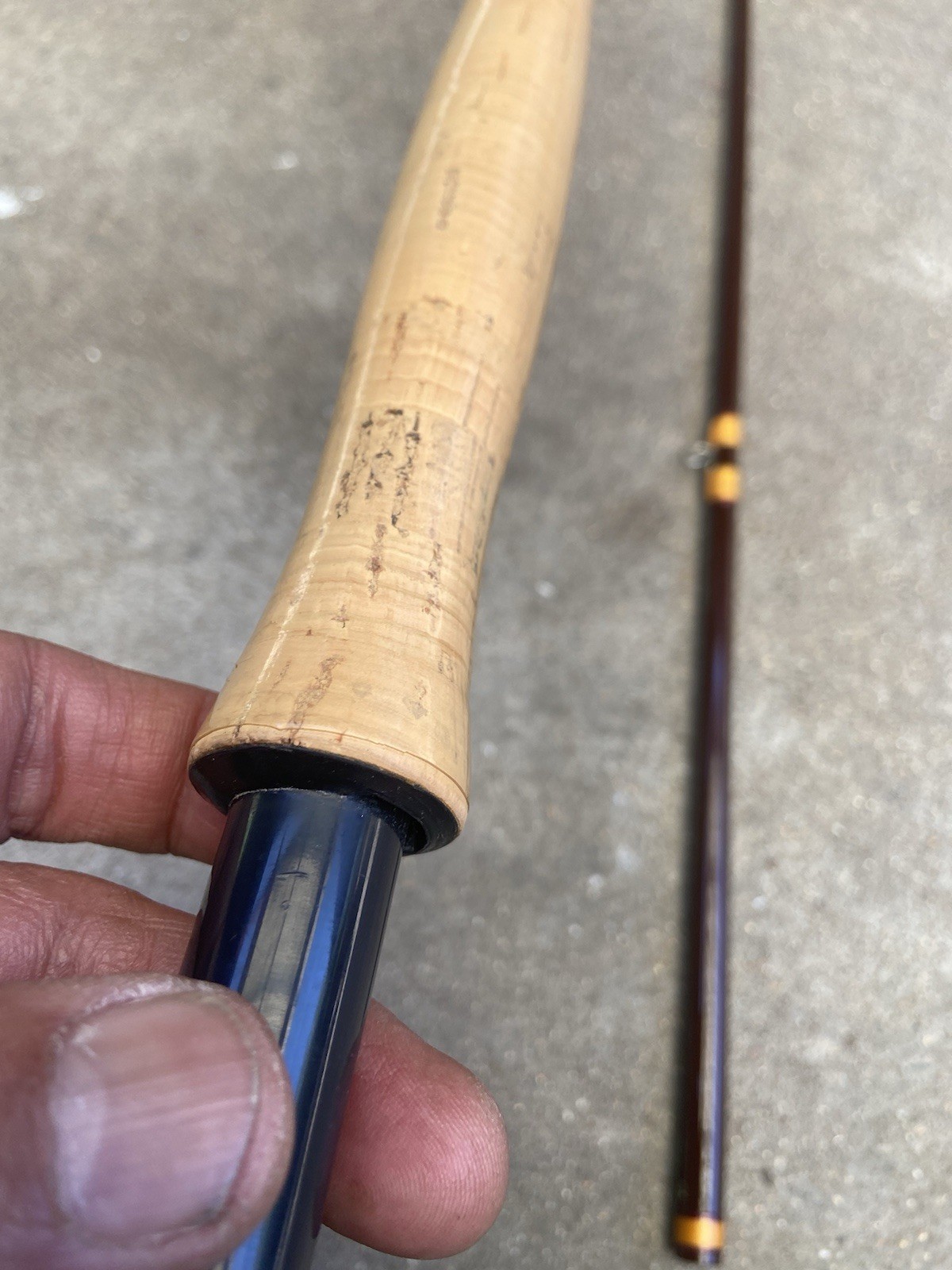 House of Hardy Jet 7 Wt / 8-1/2 Ft Fiberglass Fly Rod Excellent Condition