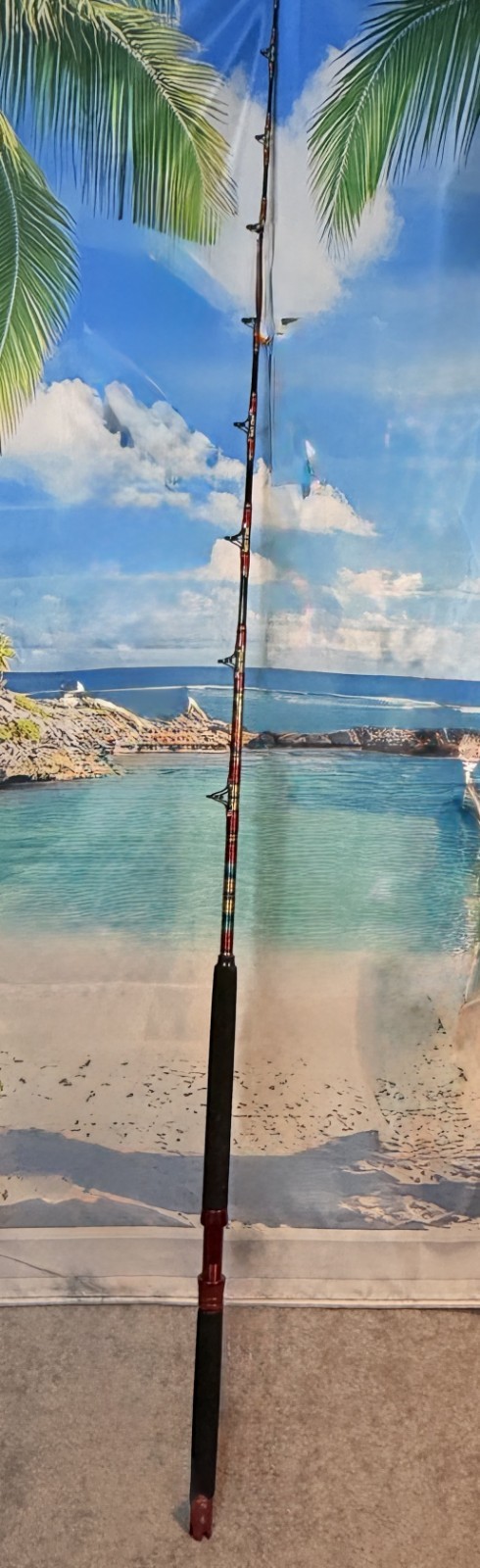 CALSTAR BT-195XH Custom by LONGFIN 15-30lb Saltwater Rod AFTCO-2M 6′ Red
