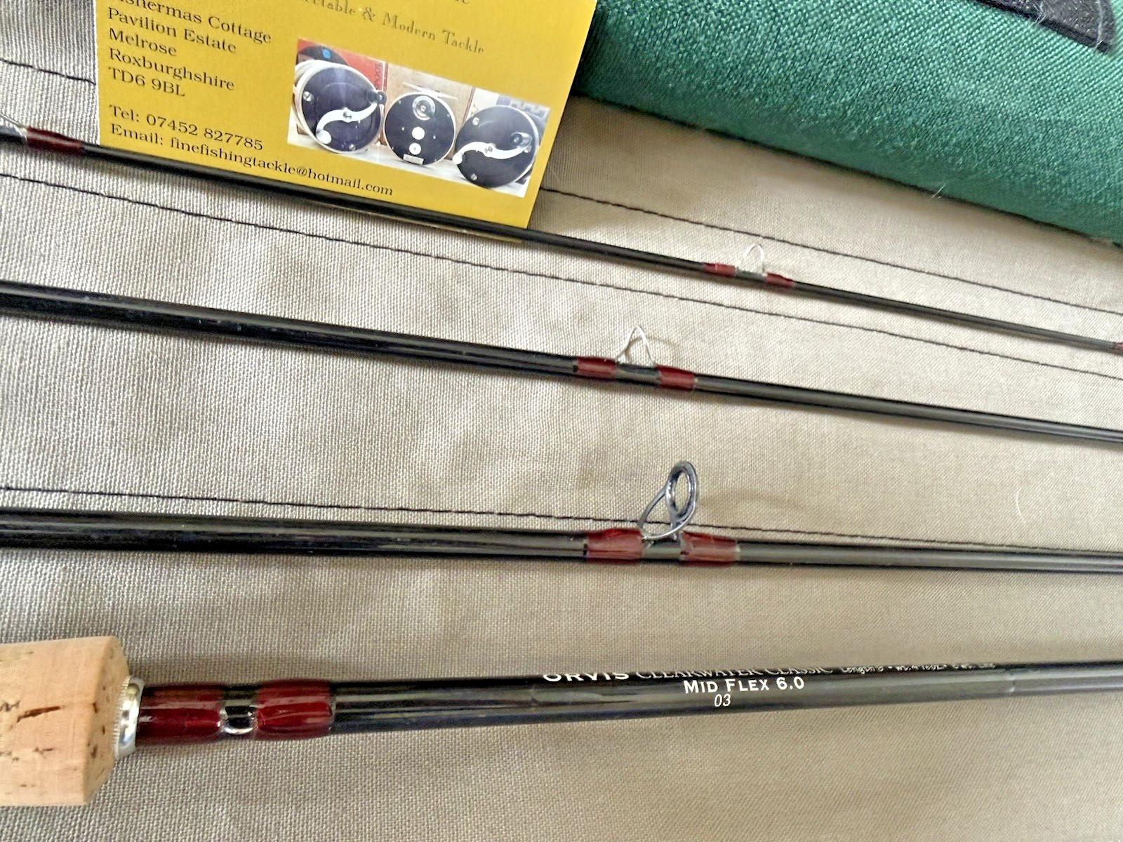 Orvis Clearwater Classic 9 Foot #8 4 Piece Fly Rod Mid Flex with Bag & Tube