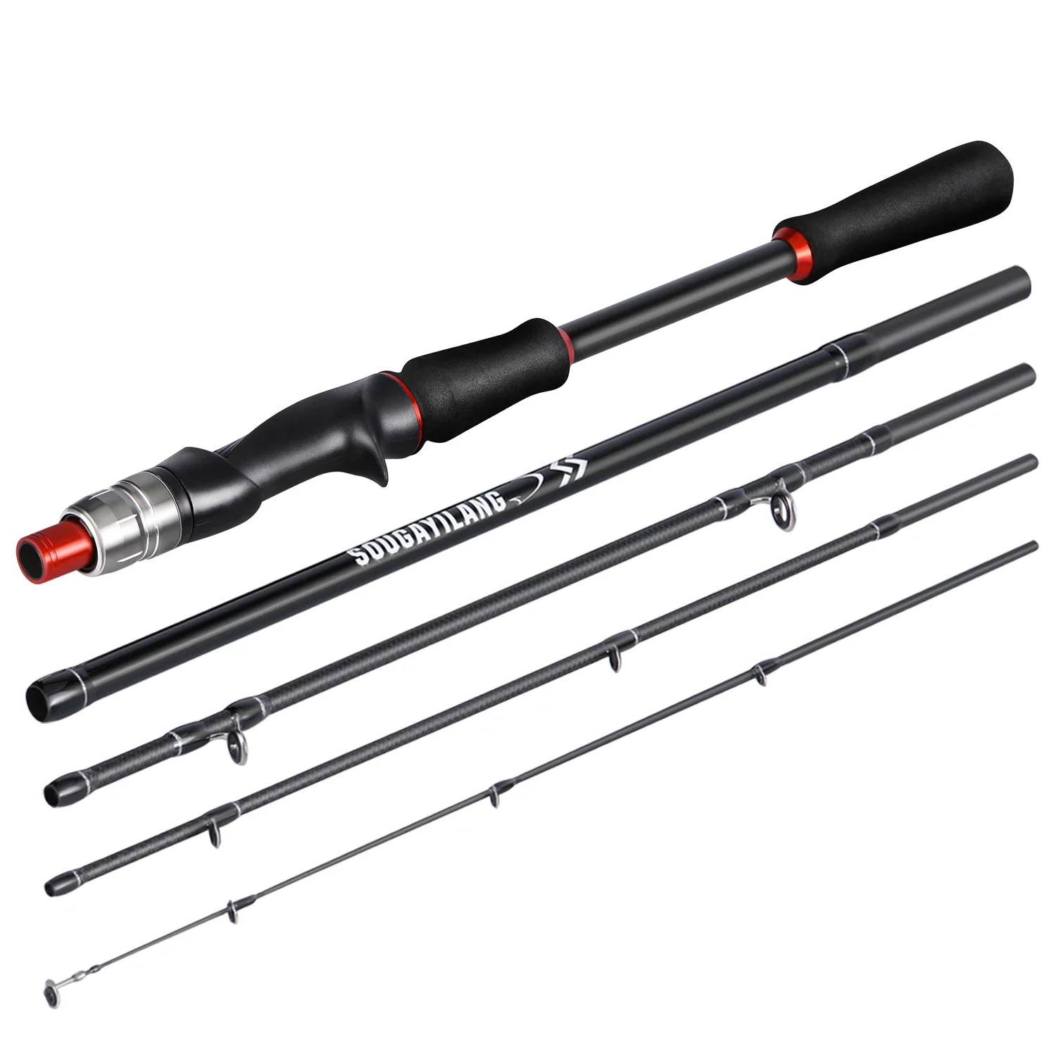 Sougayilang 1.8m 2.1m Lure Fishing Rod Carbon Fiber Spinning Casting Fishing Rod