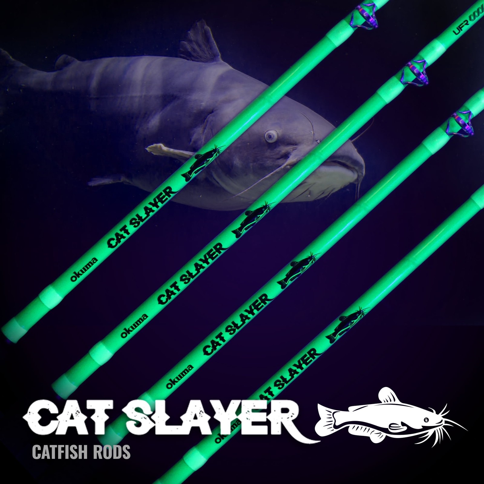 7’6″ MH 2-Piece Spinning Fishing Rod