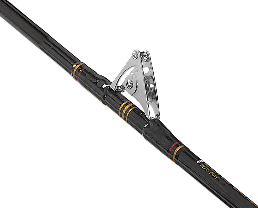 FLADEN ROLLER GUIDES ROD BOAT 6ft EURO GOLD 2pc HEAVY DUTY 30-50lbs