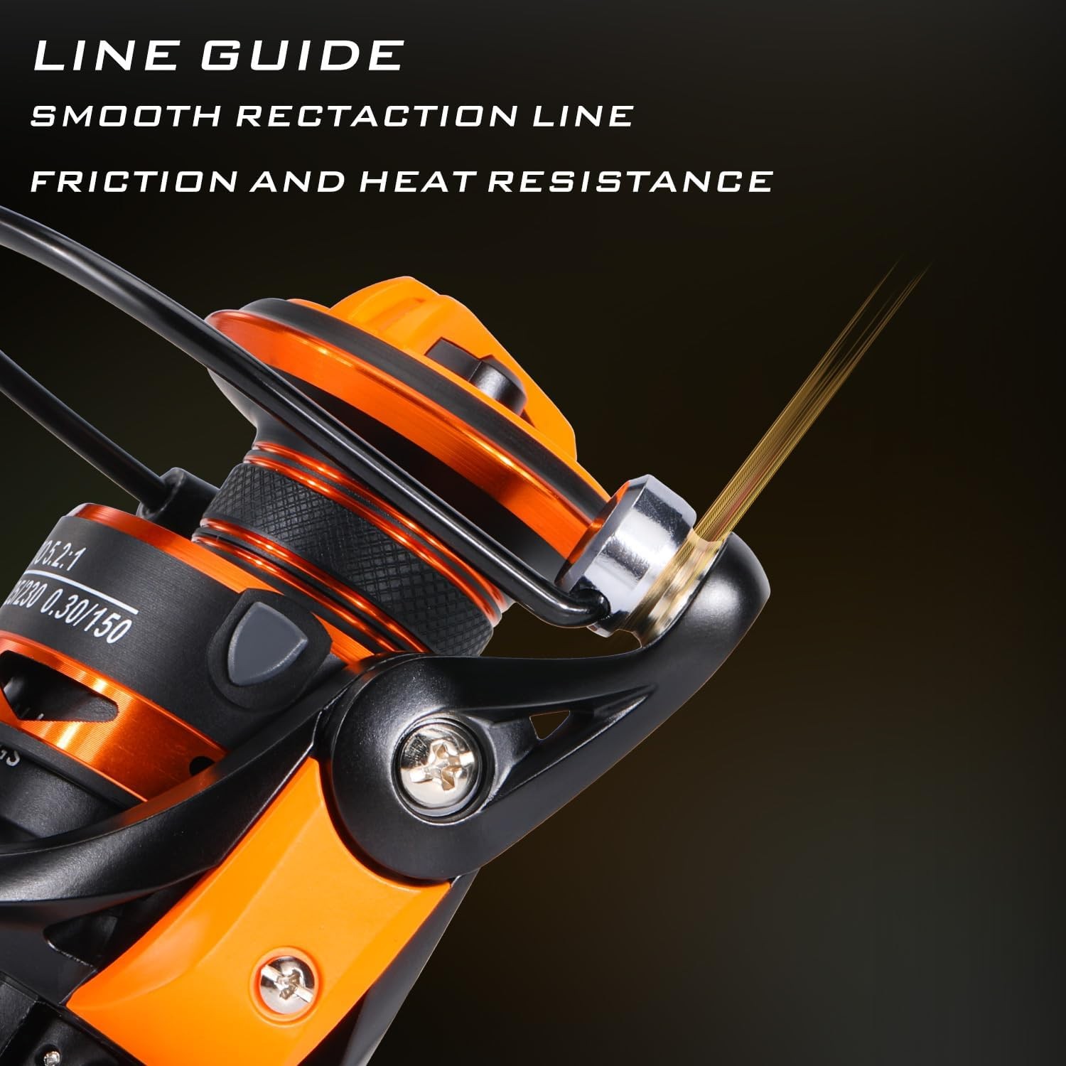 Spinning Combo 5.2:1 Gear Ratio 15LB Drag IM6 Graphite 2-Piece Rod M/MH Power