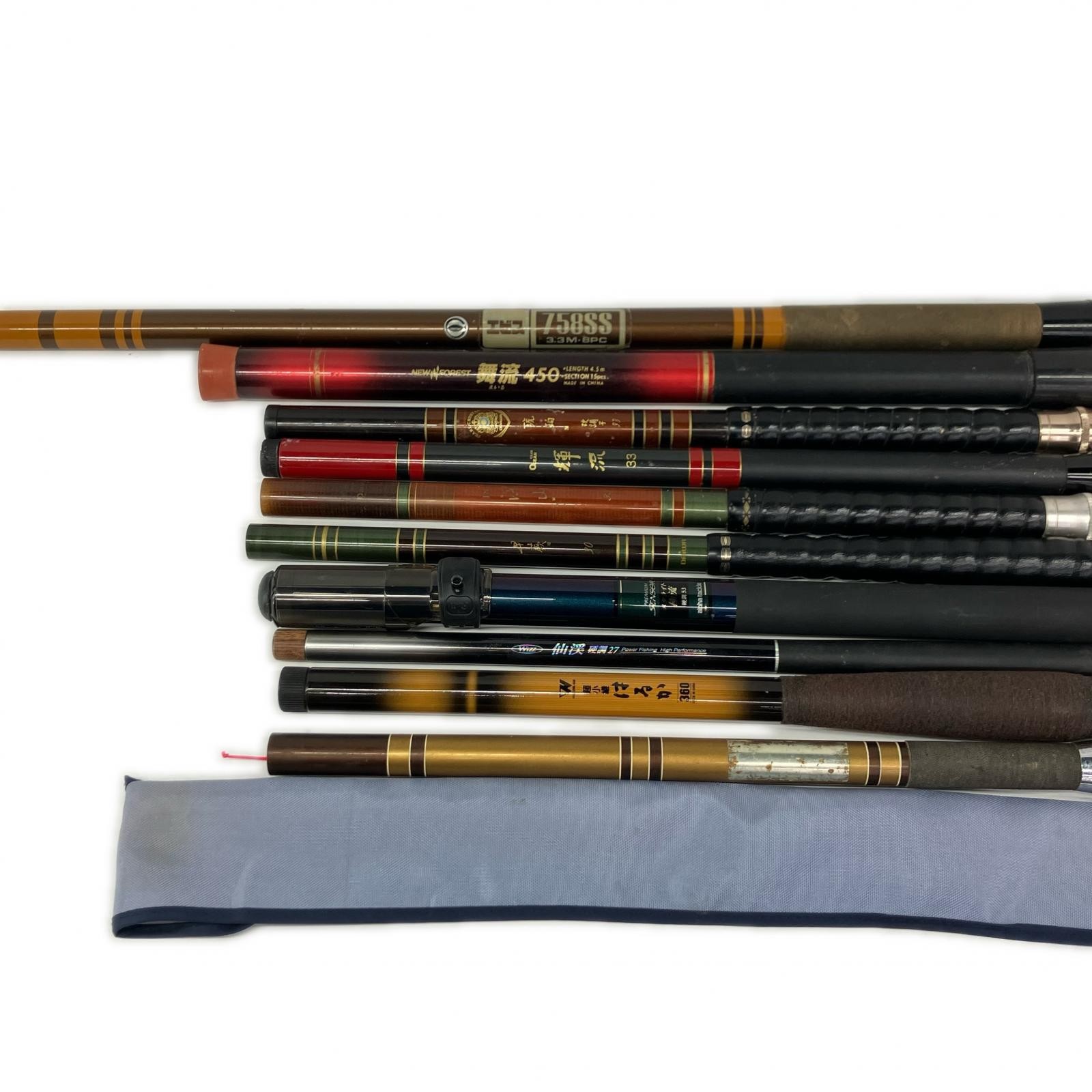 Kuchian Recycled 10-Piece C-Rank Trout Stream Fishing Rod Set, 53in/135cm