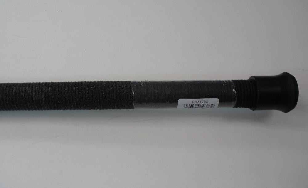 B n M SCATC70 Silver Cat Casting Rod 7 ft. 2 pc Medium ActionGlow Tip Cord Grip