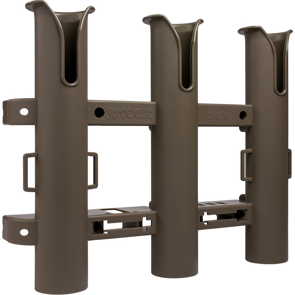 Sea-Dog Triple Threat Three Pole Rod Holder – Flat Dark Earth