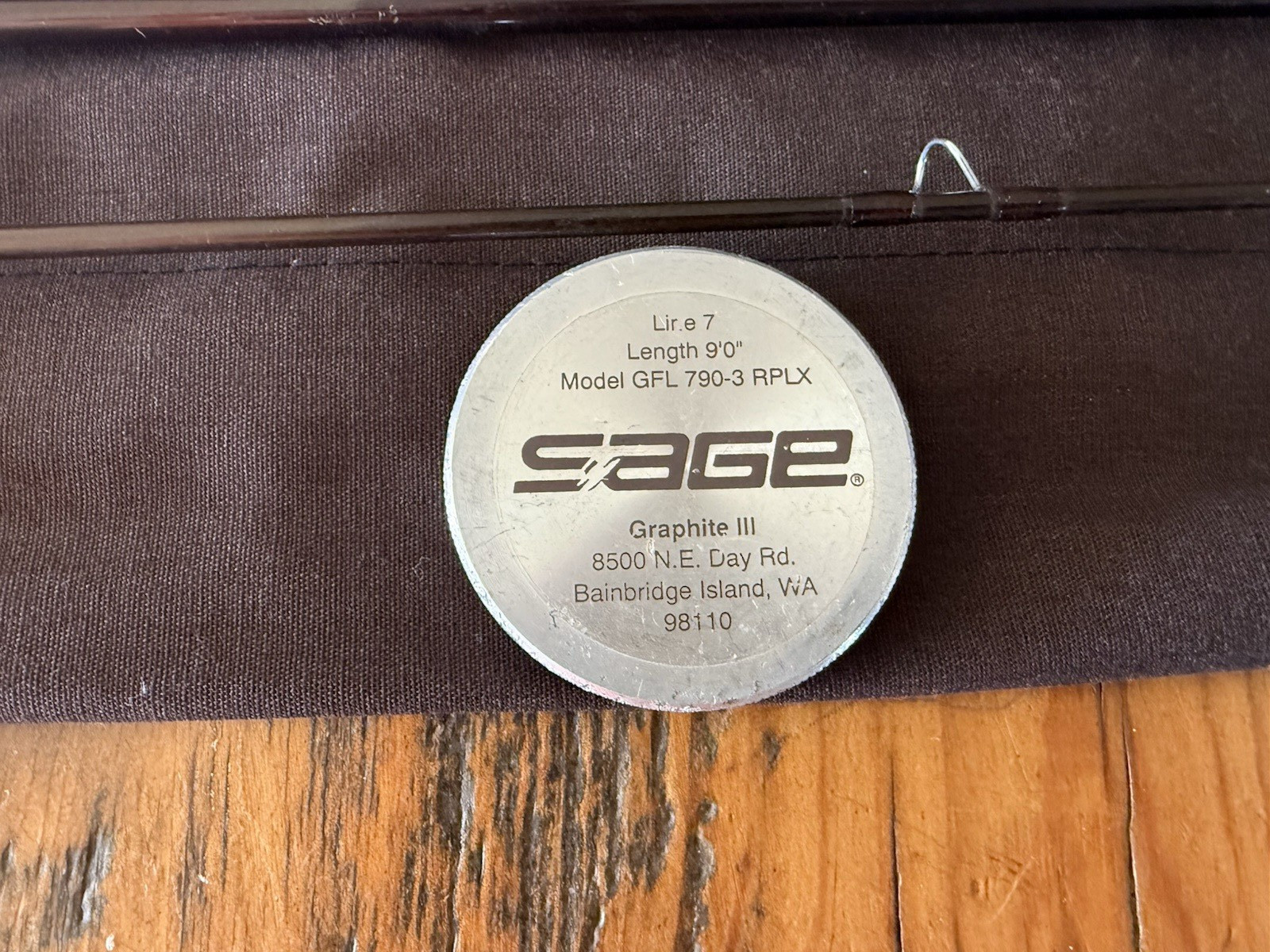 Sage Fly Rod Model GFL 790-3 RPLX Graphic III Ventage 3 Piece Fly Rod