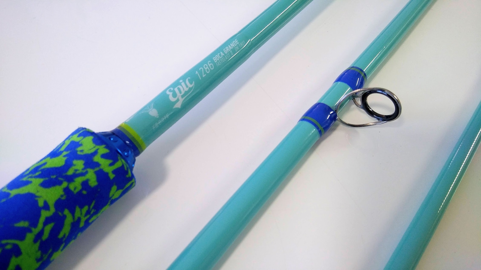 Custom Epic Boca Grande 12wt 8’6″ Fly Rod REC Titanium Guides Offshore Big Game