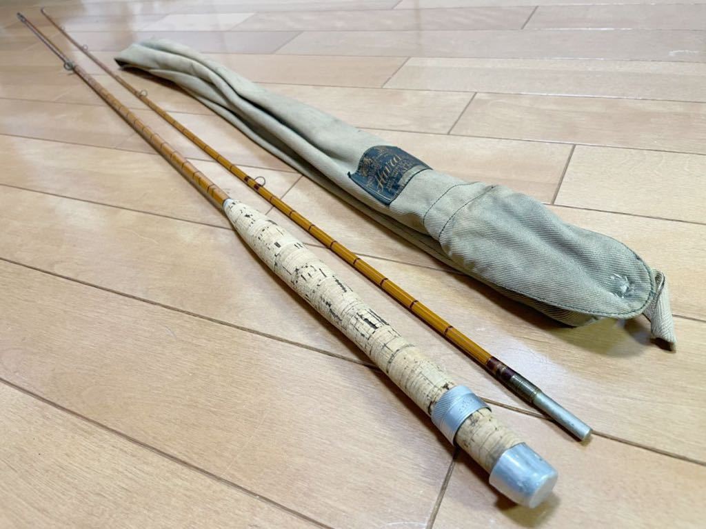 Extremely rare old 1959 Hardy Palakona Bamboo CC de France 8ft Bamboo Fly Rod