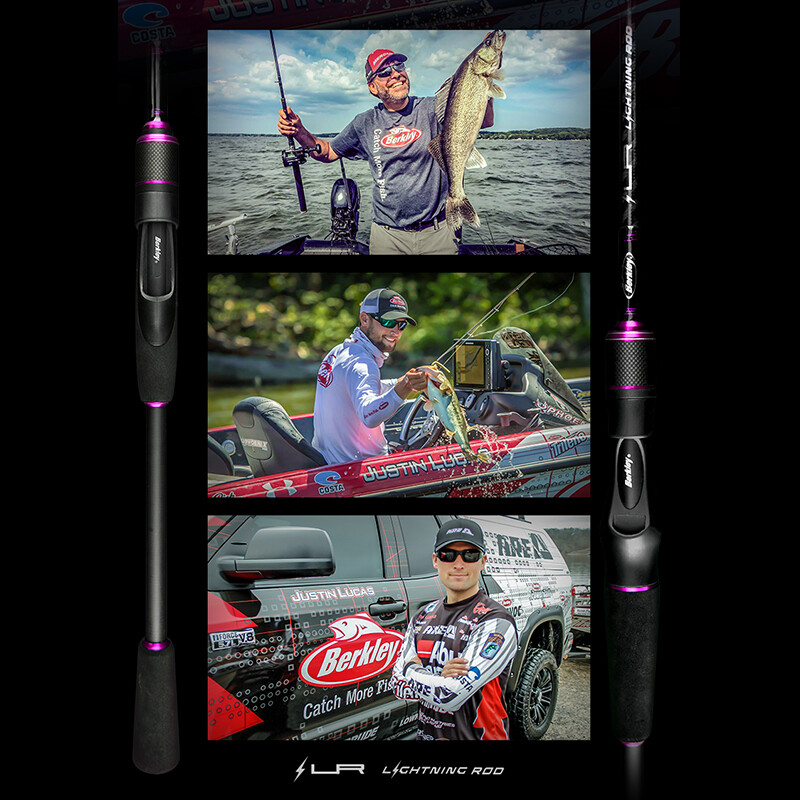Berkley Lightning Baitcasting Fishing Rod 2 Rod Tips Saltwater Fishing Rod
