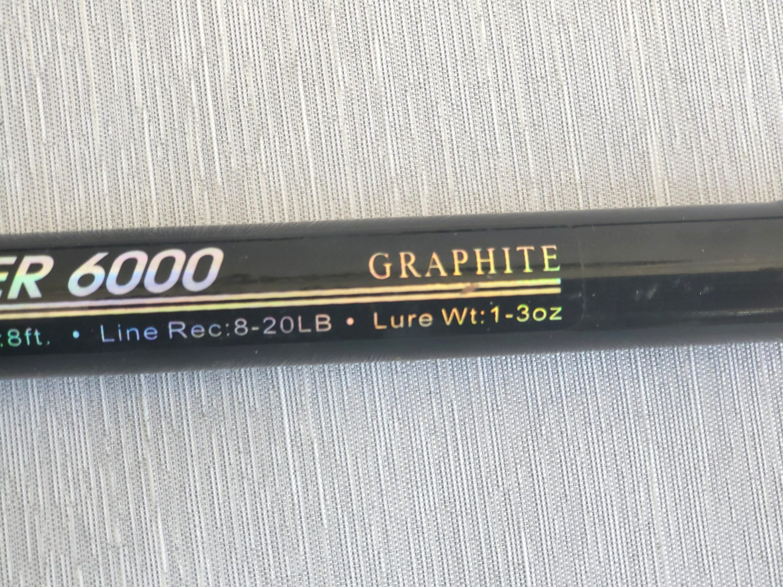 Master Power 6000 Graphite Fishing Rod 8ft 2pc Model 6580 Line 8-20lb Lure 1-3oz