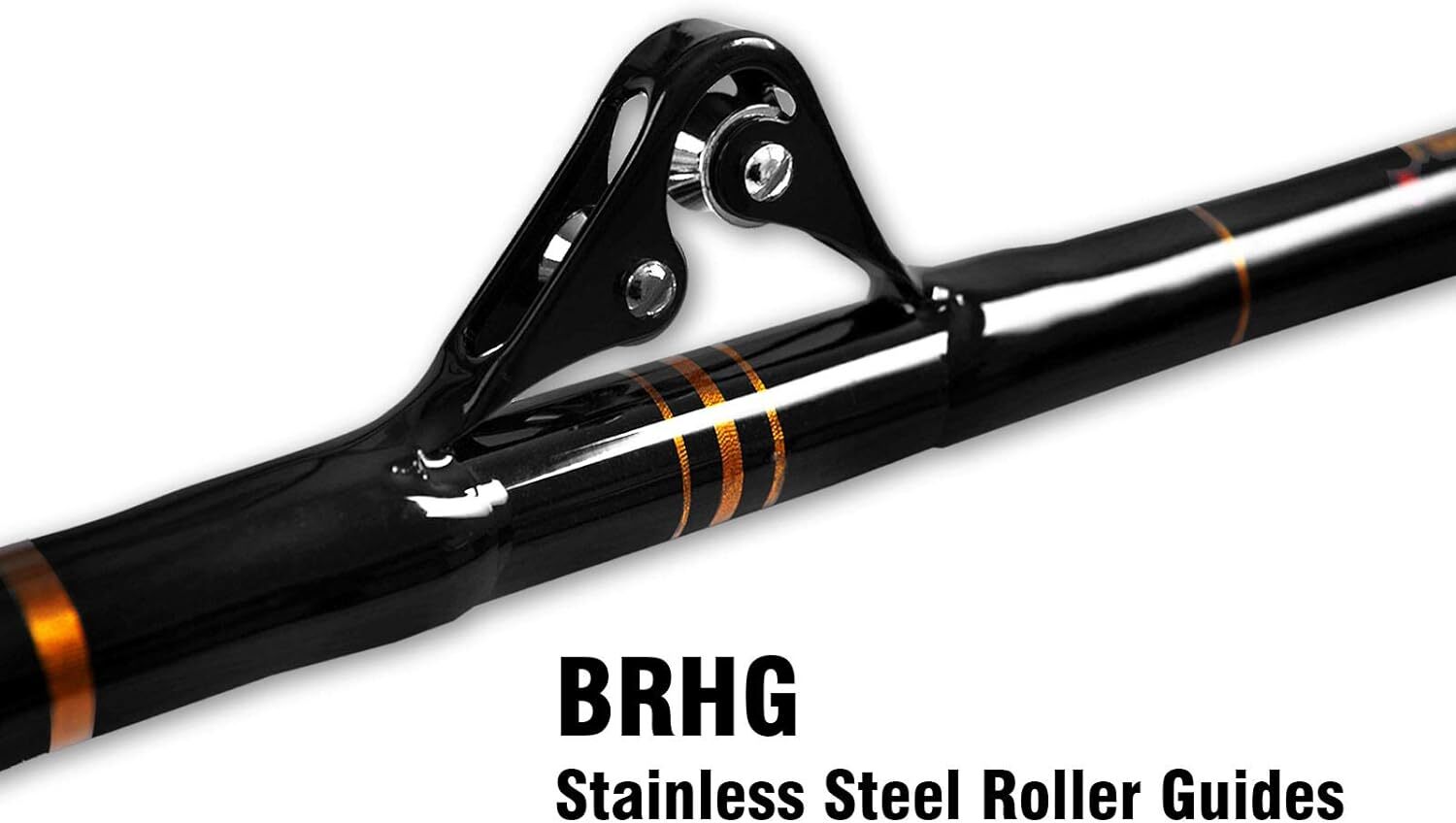 Bent/Straight Butt Trolling Rod 2PC Saltwater Offshore Roller Boat Fishing Pole