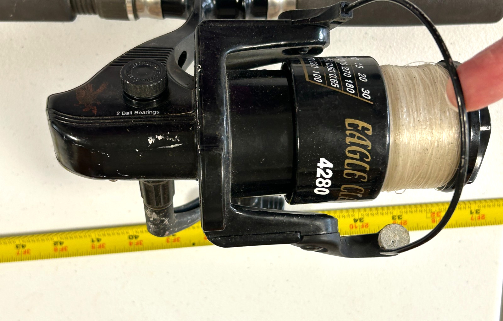 Vintage Drumstick Plus 9209 Eagle Heavy duty Fishing Rod & Eagle Claw 4280 Reel
