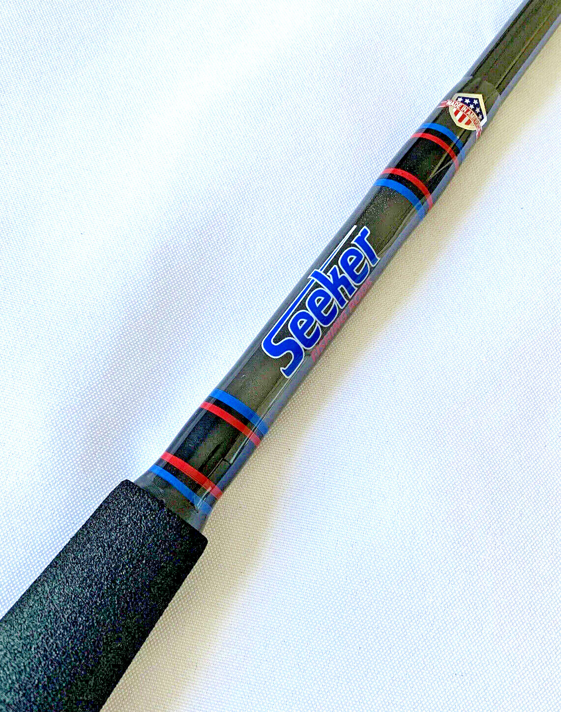 Seeker G 6465XH 6 1/2” Black Steel Graphite 40-80Lb Jig And Bait Fishing Rod USA
