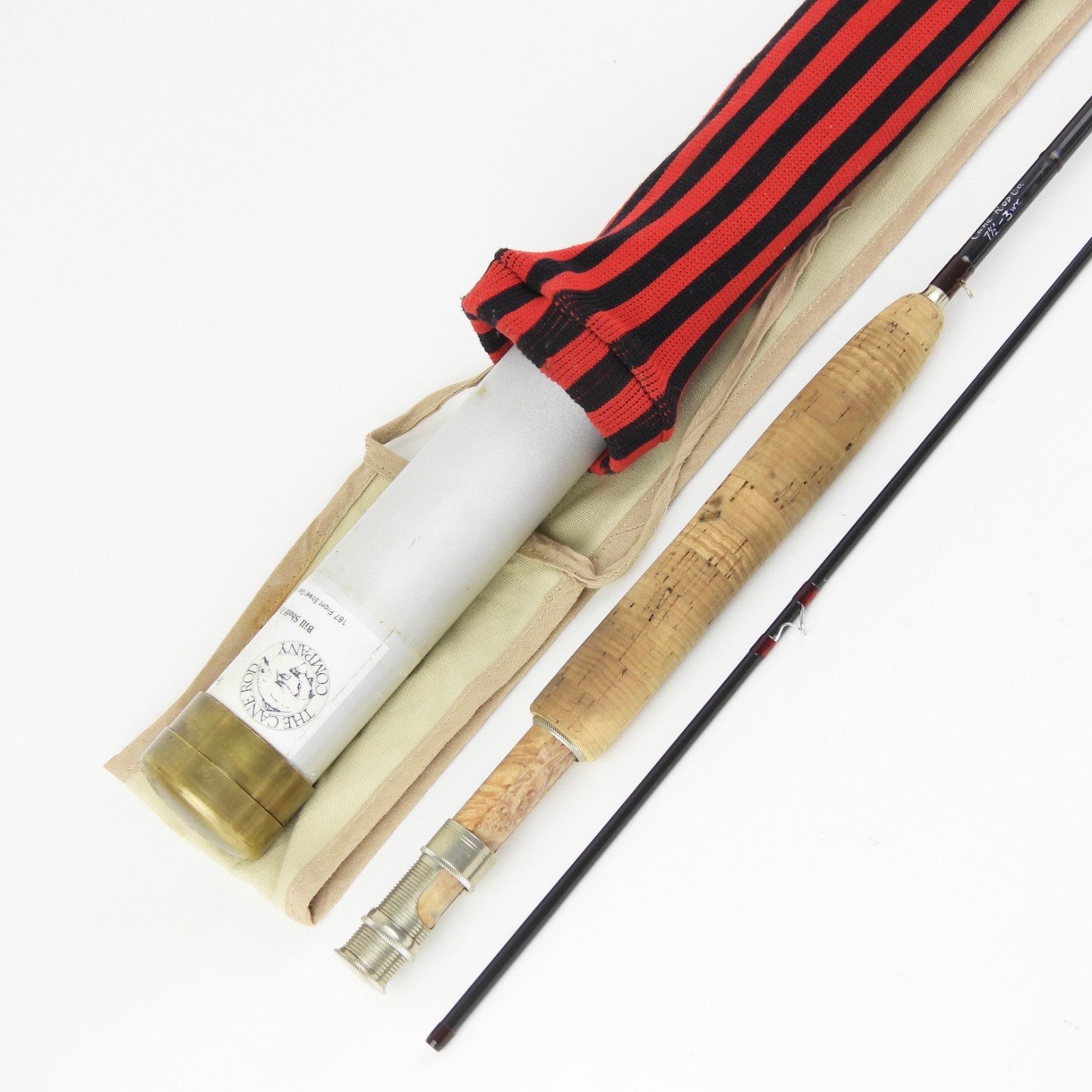 “The Cane Rod Co.” Graphite Fly Rod. Bill Shoff Maker. 7’ 6”. 3wt. W/ Tube.