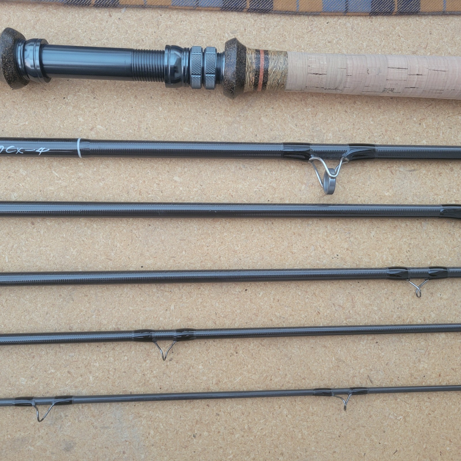 R.B. Meiser Highlander S2H14079CX-6 / 14′ 8wt 6pc EVE Travel Spey Fly Rod w Tube