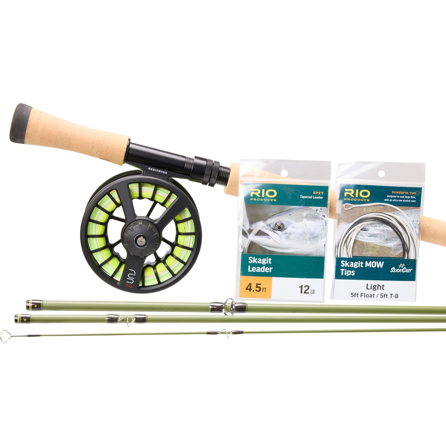Redington Trout Spey Field Kit and Fly Rod & Reel Combo – 11’3” 4wt 4-Piece NEW!