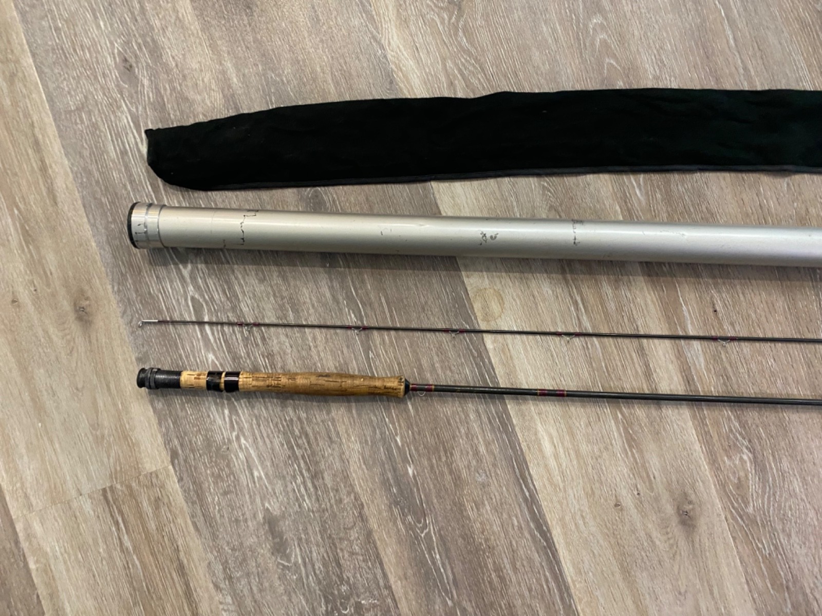 Vintage Lamiglas Graphite F866 8-1/2′ #6 or #7 Line 2 Pc Fly Rod W/ Tube