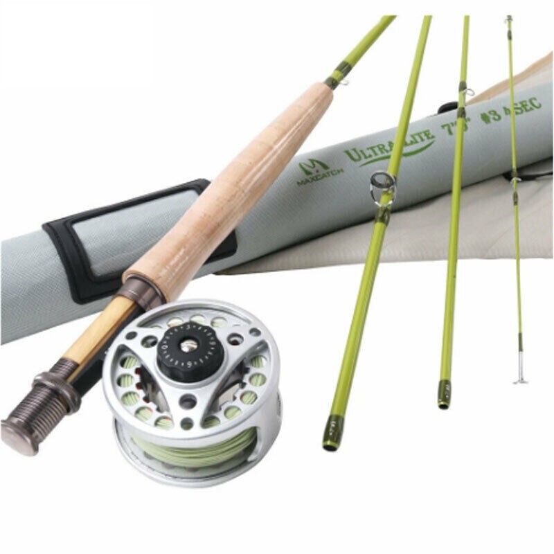 Ultralite Small Streams Creek Fly Fishing Rod and Reel 1/2/3WT Panfish/Trout