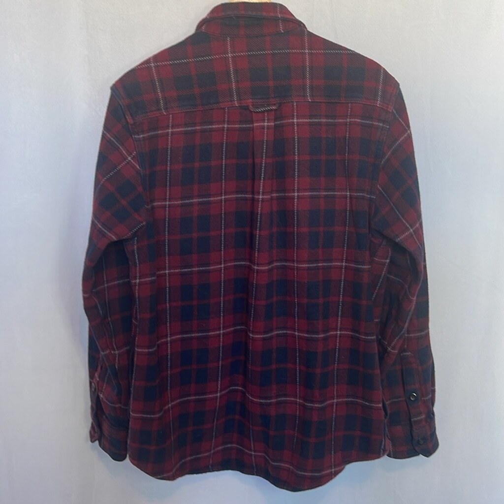 Orvis Men’s Big Bear Heavyweight Double Brushed Flannel Button Down Shirt Size M
