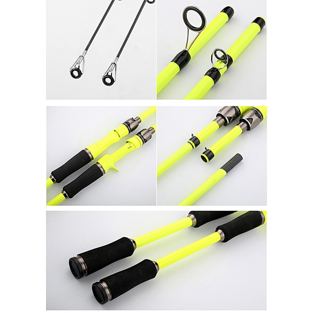 Lightweight for 2.1m Carbon Fishing Rod 4 Section for Saltwater Freshwater Use